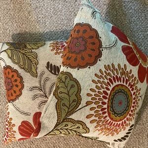 Floral pillows